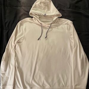 RARE Rhoback Men’s Large Hesi Performance Hoodie Heather - Ivory